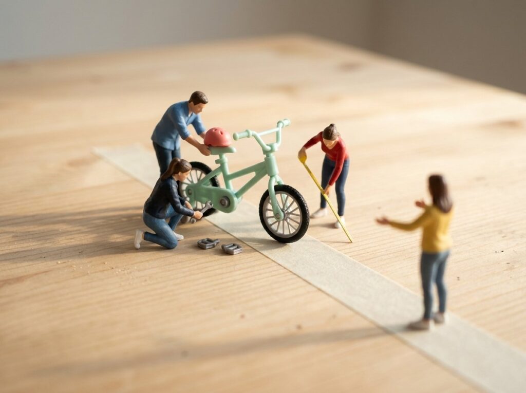 子どもの自転車の練習【ペダルを外して始めると早い】